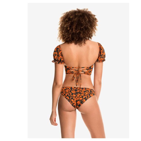 Maaji Campfire Split Classic Bikini Bottom Orange M - Picture 2 of 6